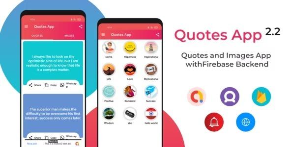 Quotes app with Admin Panel , Admob and Facebook Ads Nulled