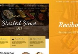 Recibo Nulled Restaurant Food Cook WordPress Theme Free Download