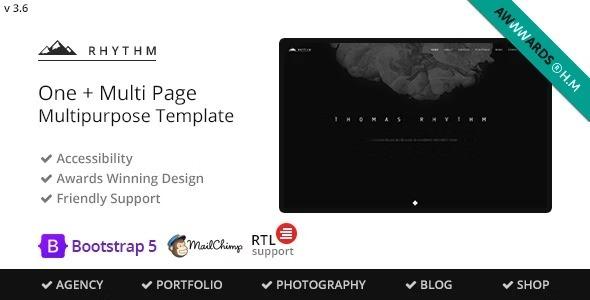 Rhythm Nulled Multipurpose One Multi Page Template Free Download