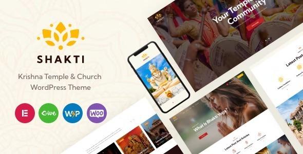 Shakti Krishna Temple & Church WordPress Theme Nulled