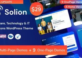 Solion Theme Technology & IT Solutions WordPress Website Nulled Free Download