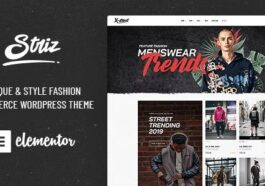 Striz Fashion Ecommerce WordPress Theme Nulled