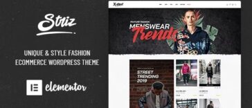 Striz Fashion Ecommerce WordPress Theme Nulled