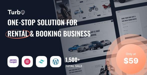 Turbo WooCommerce Rental & Booking Theme Nulled Free Download