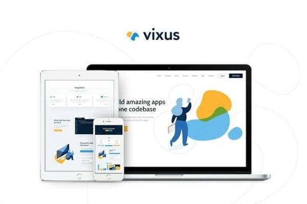 Vixus Startup & Mobile App WordPress Landing Page Theme Nulled Free Download