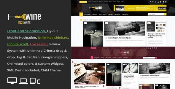Wine Masonry – Review & Front-end Submission WordPress Theme Nulled