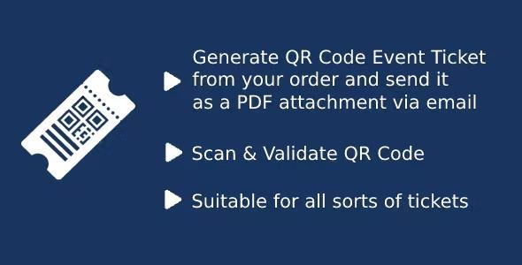 WooCommerce Event QR Code Email Tickets Nulled