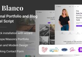 free download Blanco Personal Portfolio and Blog Laravel Script nulled