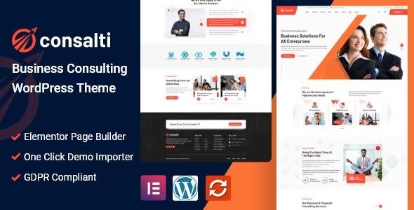 free download Consalti - Consultancy & Business WordPress Theme nulled