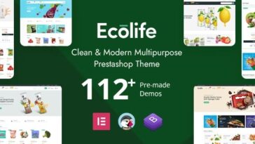 free download Ecolife Elementor - Multipurpose Prestashop 1.7 Theme nulled