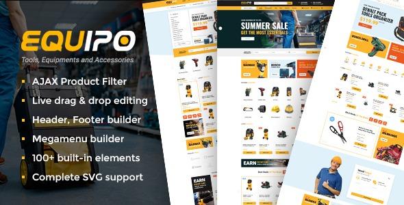 free download Equipo - Parts And Tools WordPress WooCommerce Theme nulled