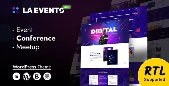 free download La Evento - An Organized Event WordPress Theme nulled