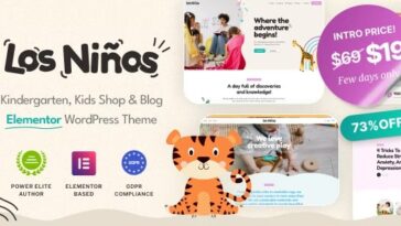 free download Los Ninos - Children Education WordPress Theme nulled