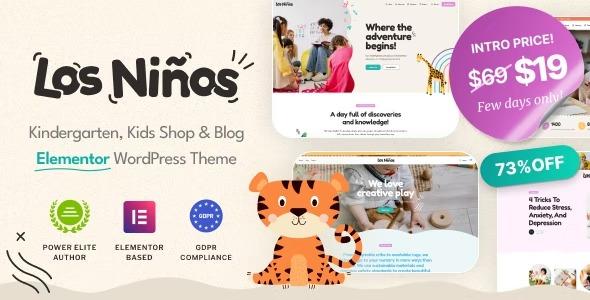 free download Los Ninos - Children Education WordPress Theme nulled