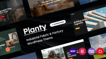 free download Planty - Industrial Fabric & Factory WordPress Theme nulled