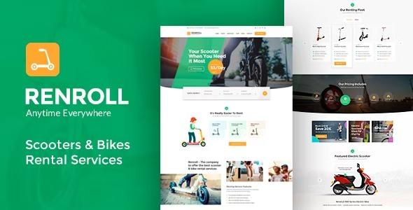 free download Renroll – Scooter & Bike Rentals Theme nulled