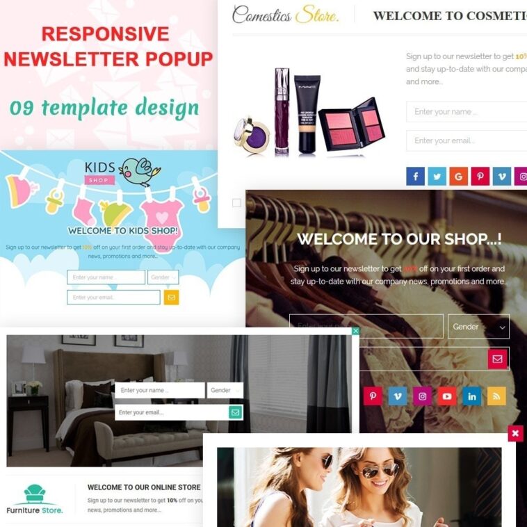 free download Responsive newsletter popup nulled