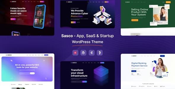 free download Sasco - SaaS Startup Multipurpose WordPress Theme nulled