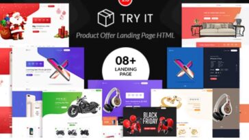 free download Tryit - Product Offer Landing Pages HTML Template nulled