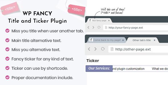 free download WP Fancy Title and Ticker WordPress Plugin nulled