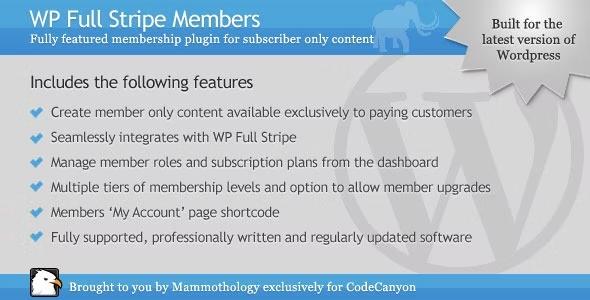 free download WP Full Stripe Members - Add-on for WP Full Stripe nulled