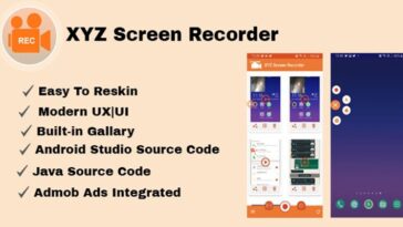 free download XYZ Screen Recorder Native Android App Admob Ads nulled