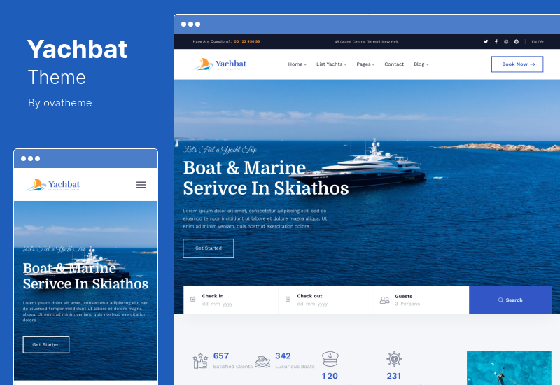 free download Yachbat - Yacht & Boat Rental WordPress Theme nulled