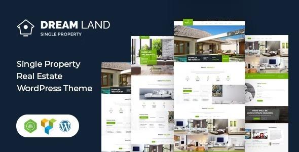 DREAM LAND Nulled Single Property Real Estate WordPress Theme Free Download