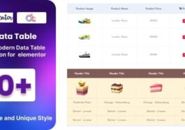Data Table Addon for Elementor Nulled Free Download