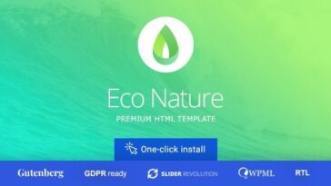 Eco Nature Environment & Ecology WordPress Theme Nulled Free Download