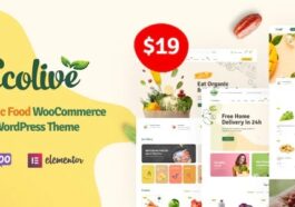 Ecolive Nulled Organic Food WooCommerce WordPress Theme Free Download