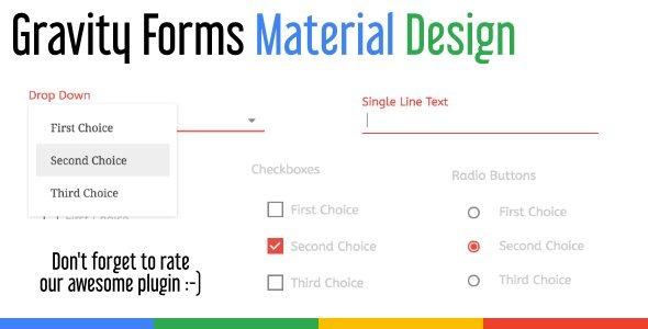 Material Design For Gravity Forms Nulled Free Download