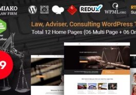 Miako Nulled Lawyer & Law Firm WordPress Theme Free Download