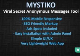 Mystiko Viral Secret Anonymous Messages Tool Nulled Free Download