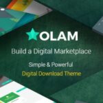 Olam Nulled Easy Digital Downloads Marketplace WordPress Theme GPL Free Download