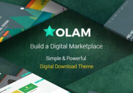 Olam Nulled Easy Digital Downloads Marketplace WordPress Theme GPL Free Download