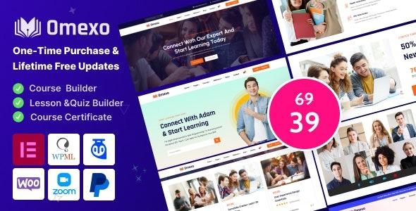 Omexo Education & Online Courses WordPress Theme Nulled Free Download 