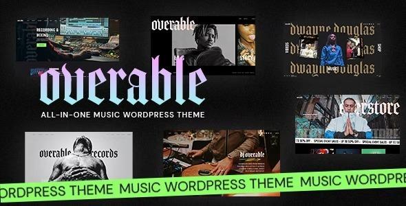 Overable Nulled Professional Music WordPress Theme Free Download
