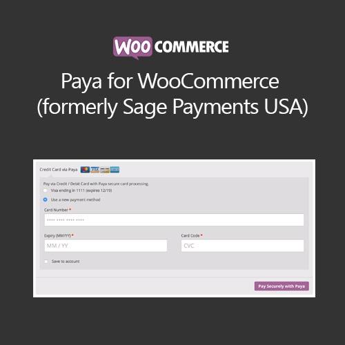 Paya for WooCommerce (formerly Sage Payments USA) Nulled [Andrew Benbow] Free Download