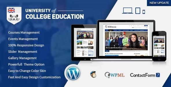 University Education Responsive WordPress Theme Nulled Free Download