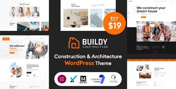 free download Buildy - Construction & Architecture WordPress Theme nulled
