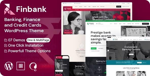 free download Finbank - Banking and Finance WordPress Theme nulled