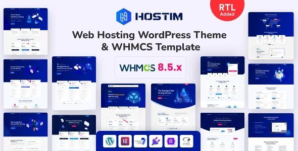 free download Hostim - Web Hosting WordPress Theme with WHMCS nulled