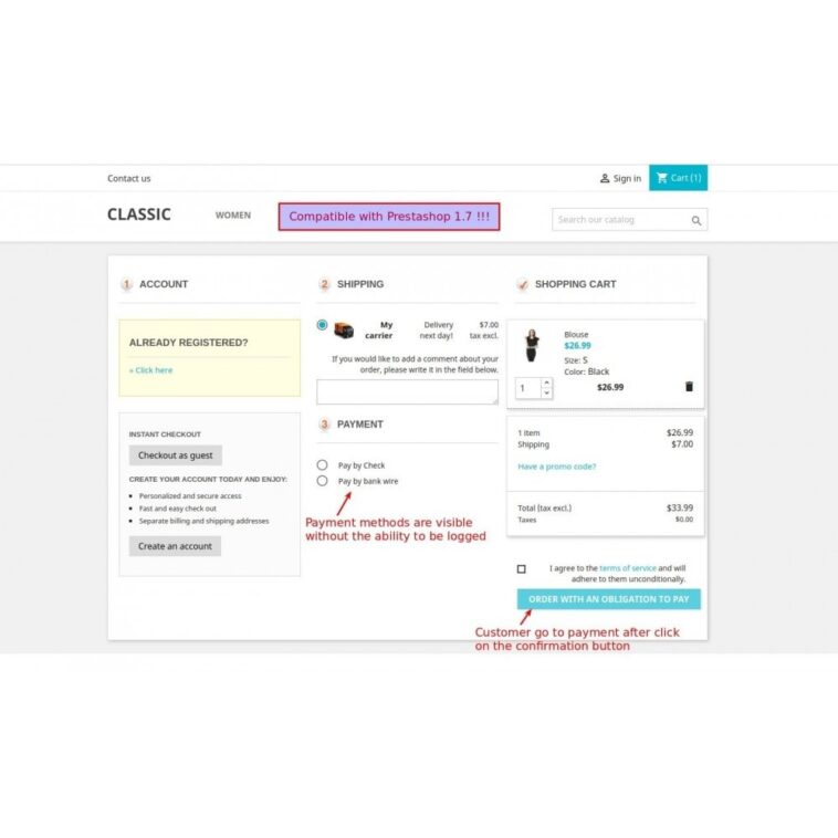 free download PrestaShop One Page Checkout – Responsive Module nulled