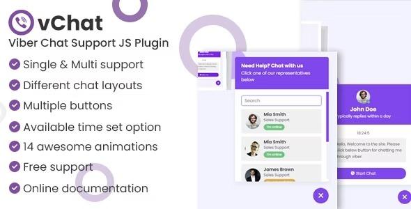 vChat Nulled Viber Chat Support WordPress Plugin Free Download