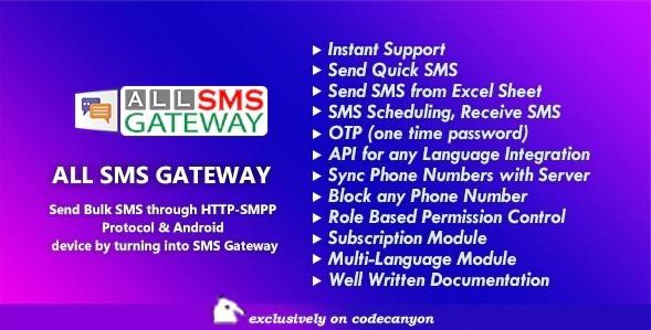 All SMS Gateway Nulled Free Download