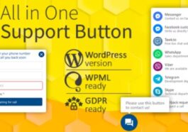 All in One Support Button + Callback Request. WhatsApp, Messenger, Telegram, LiveChat and more Nulled Free Download