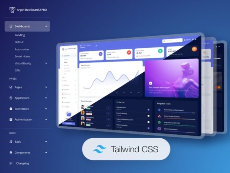 Argon Dashboard 2 PRO Tailwind Nulled Free Download