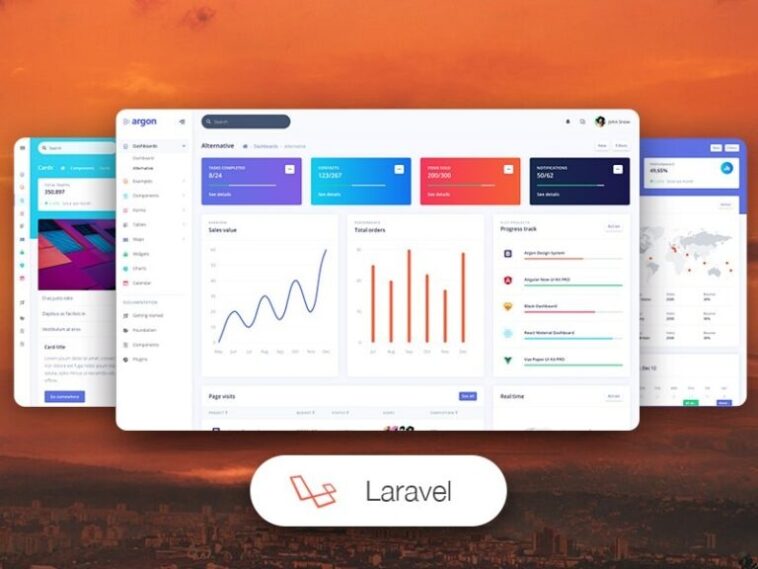 Argon Dashboard Pro Laravel BS4 Nulled Free Download