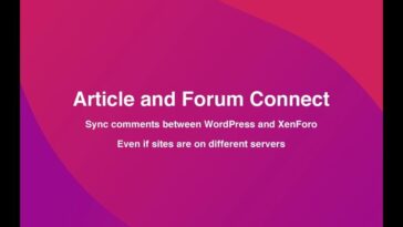Article and Forum Connect Nulled XenForo and WordPress Free Download